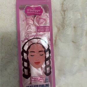 Pink Heatless Curling Set